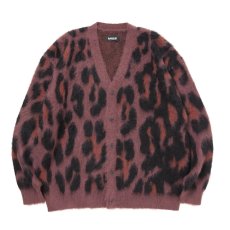 画像1: 【ご予約受付中！26年10月入荷予定】ROTTWEILER/LEOPARD CARDIGAN（BLACK）［26秋冬］ (1)