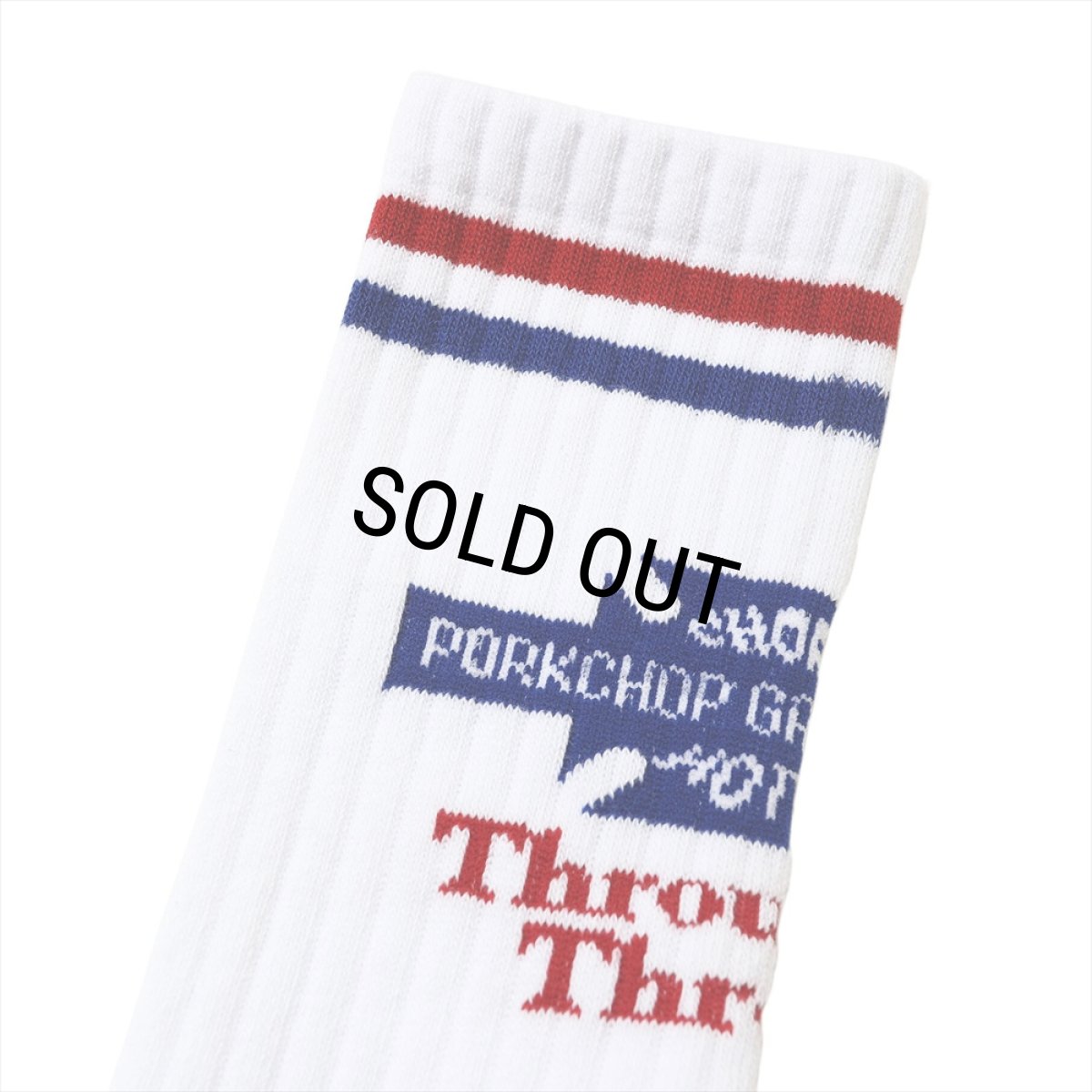 画像2: PORKCHOP/BAR&SHIELD SOX（WHITE）［バー&シールドソックス-26春夏］ (2)