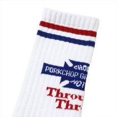 画像2: PORKCHOP/BAR&SHIELD SOX（WHITE）［バー&シールドソックス-26春夏］ (2)