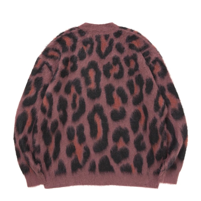 画像2: 【ご予約受付中！26年10月入荷予定】ROTTWEILER/LEOPARD CARDIGAN（BLACK）［26秋冬］