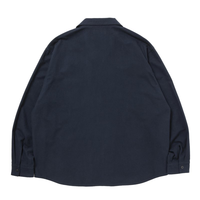 画像2: 【ご予約受付中！26年9月入荷予定】ROTTWEILER/R9 OPEN COLLAR SHIRT（NAVY）［26秋冬］