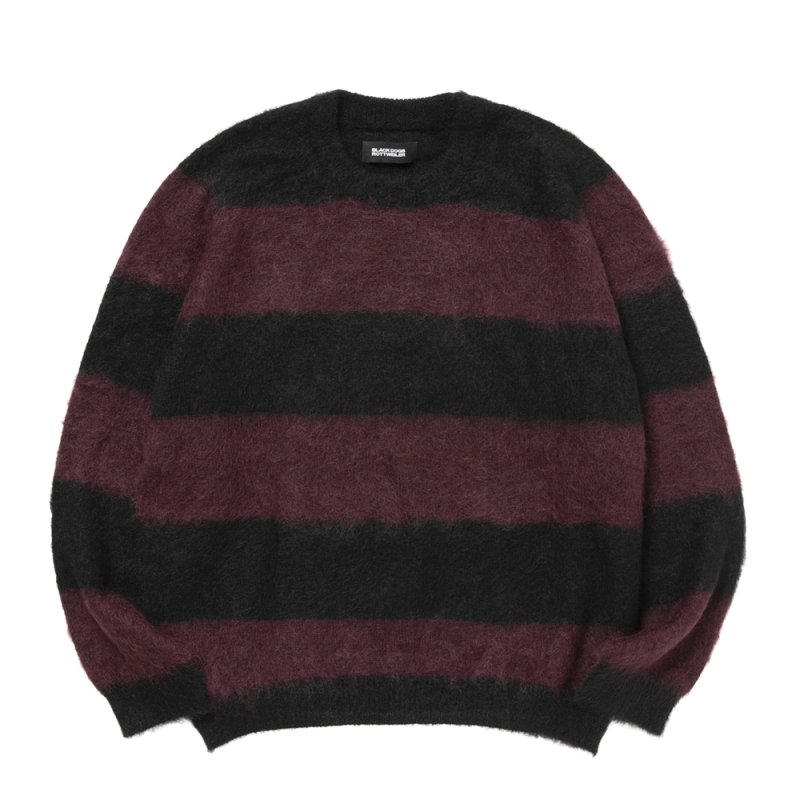 画像1: 【ご予約受付中！26年9月入荷予定】ROTTWEILER/BORDER KNIT（RED）［26秋冬］