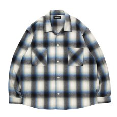 画像1: 【ご予約受付中！26年9月入荷予定】ROTTWEILER/R9 OMBRE CHECK SHIRT（BLUE）［26秋冬］ (1)