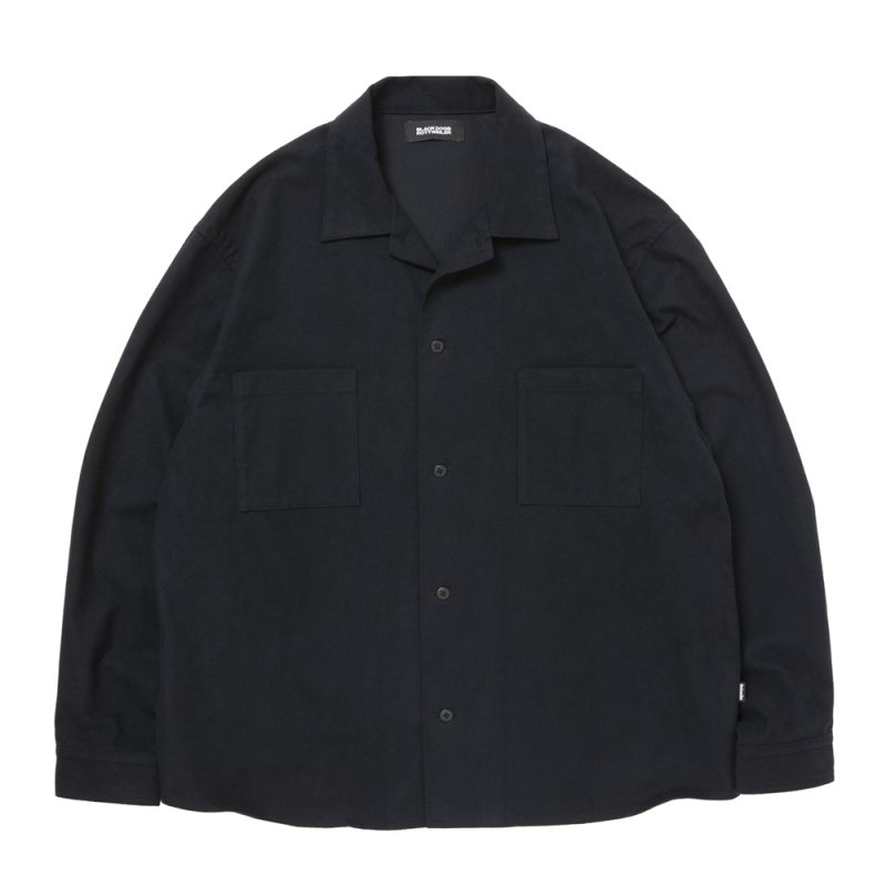 画像1: 【ご予約受付中！26年9月入荷予定】ROTTWEILER/R9 OPEN COLLAR SHIRT（BLACK）［26秋冬］
