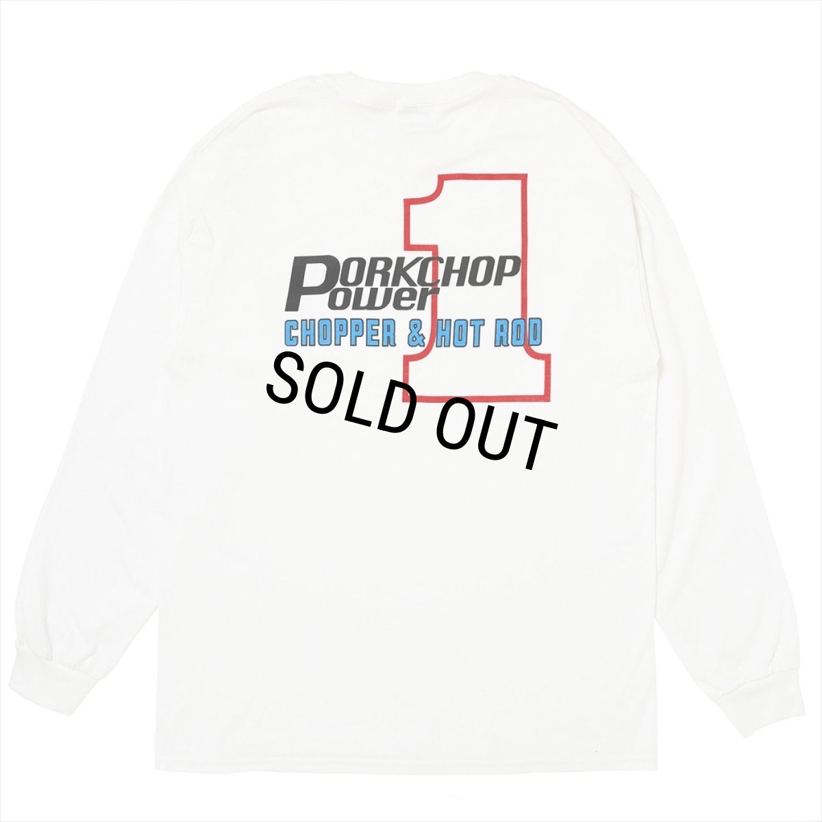 画像1: PORKCHOP/P POWER POCKET L/S TEE（WHITE）［Pパワーポケット長袖T-26春夏］ (1)
