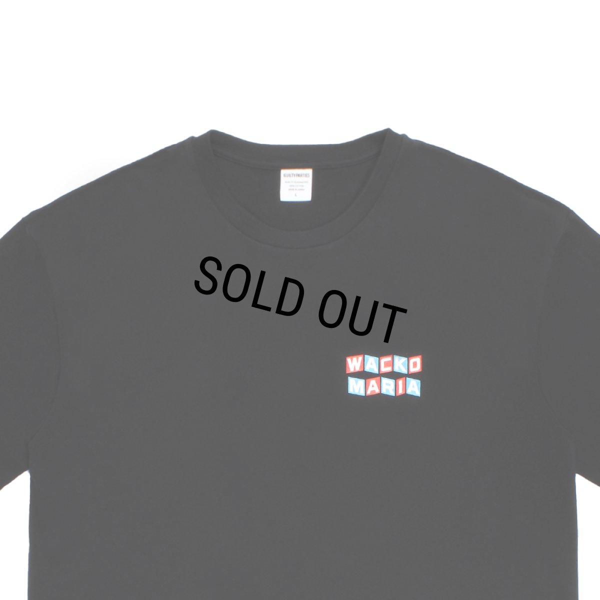 画像3: WACKO MARIA/WASHED HEAVY WEIGHT T-SHIRT（BLACK）［プリント+刺繍T-26春夏］ (3)