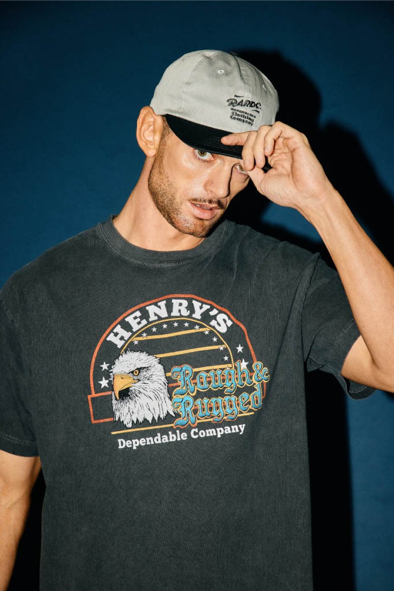 画像3: ROUGH AND RUGGED/DESIGN SS 06（PIG BLACK）［ピグメントダイプリントT-26春夏］