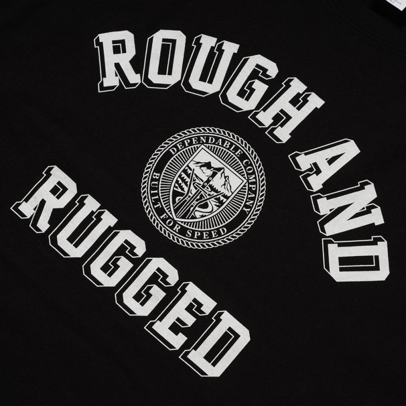 30%OFF】ROUGH AND RUGGED/DESIGN SS 04（BLACK）［プリントT-26春夏
