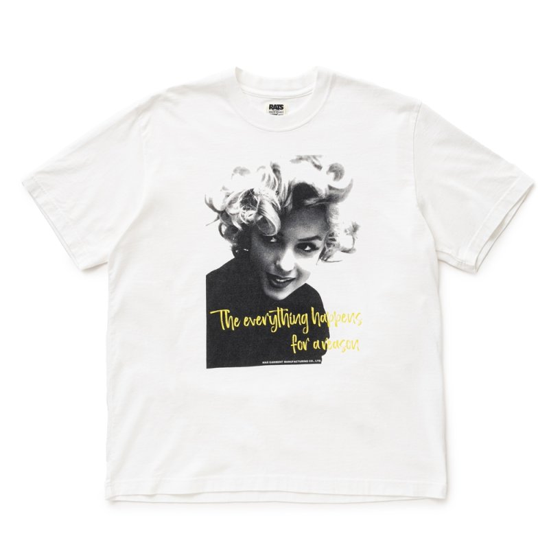 画像1: RATS/MONROE TEE（WHITE）［モンローT-26春夏］