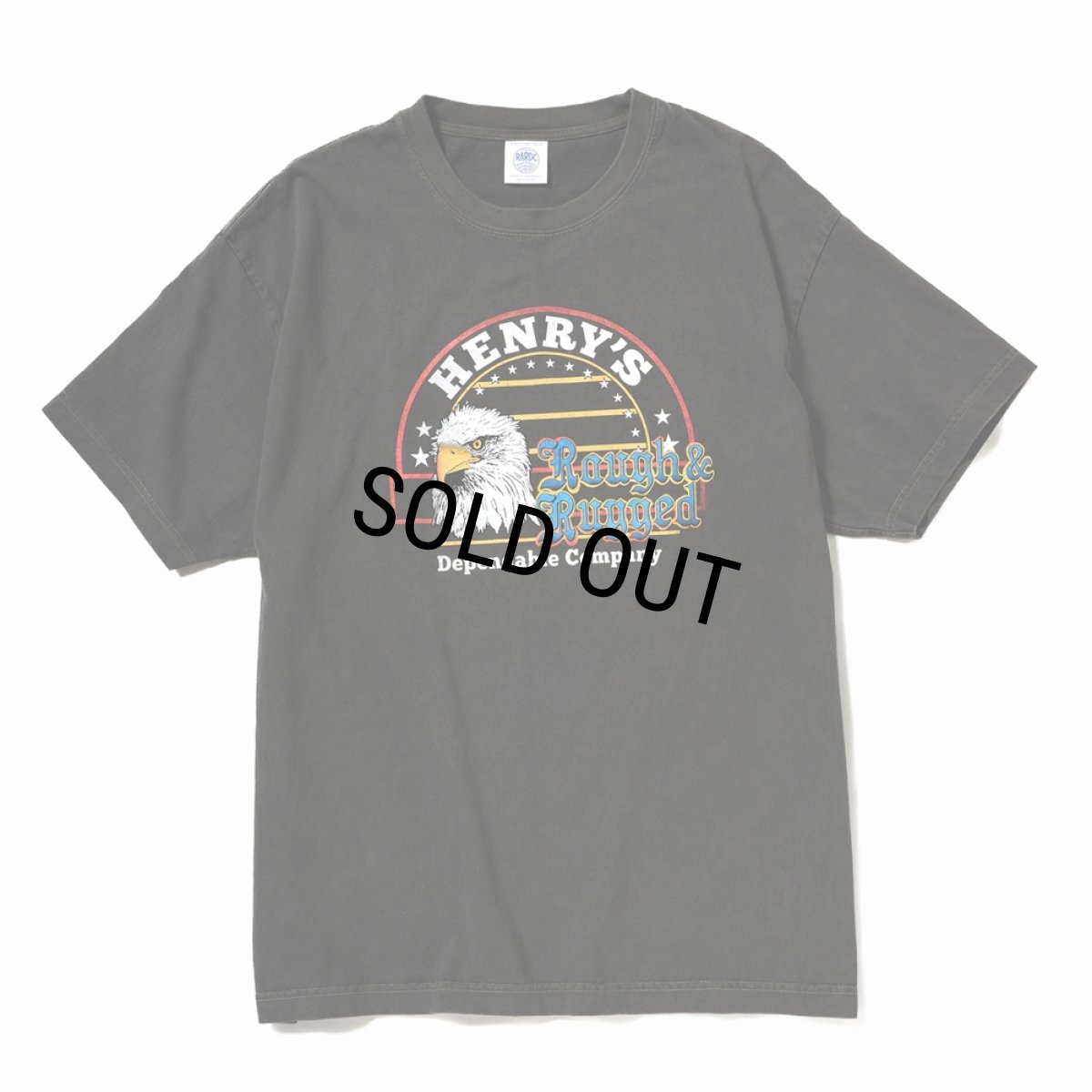 画像1: 【30%OFF】ROUGH AND RUGGED/DESIGN SS 06（PIG BLACK）［ピグメントダイプリントT-26春夏］ (1)