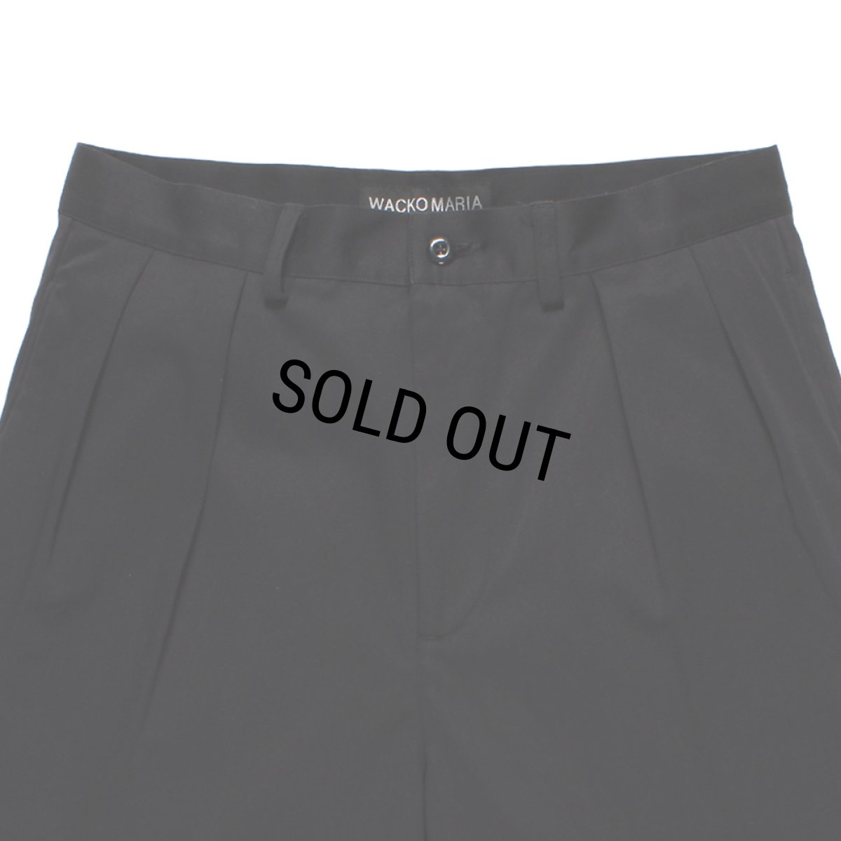 画像3: WACKO MARIA/DOUBLE PLEATED CHINO SHORT TROUSERS（BLACK）［ツータックチノショーツ-26春夏］ (3)