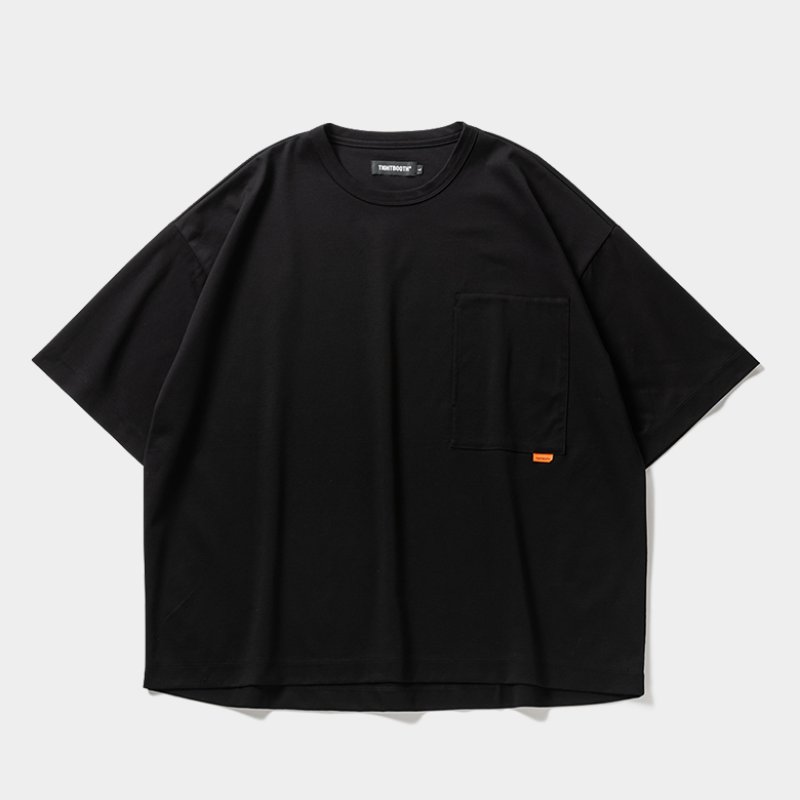 画像1: TIGHTBOOTH/PONTE POCKET S/S T-SHIRT（Black）［ポンチポケットT-26春夏］