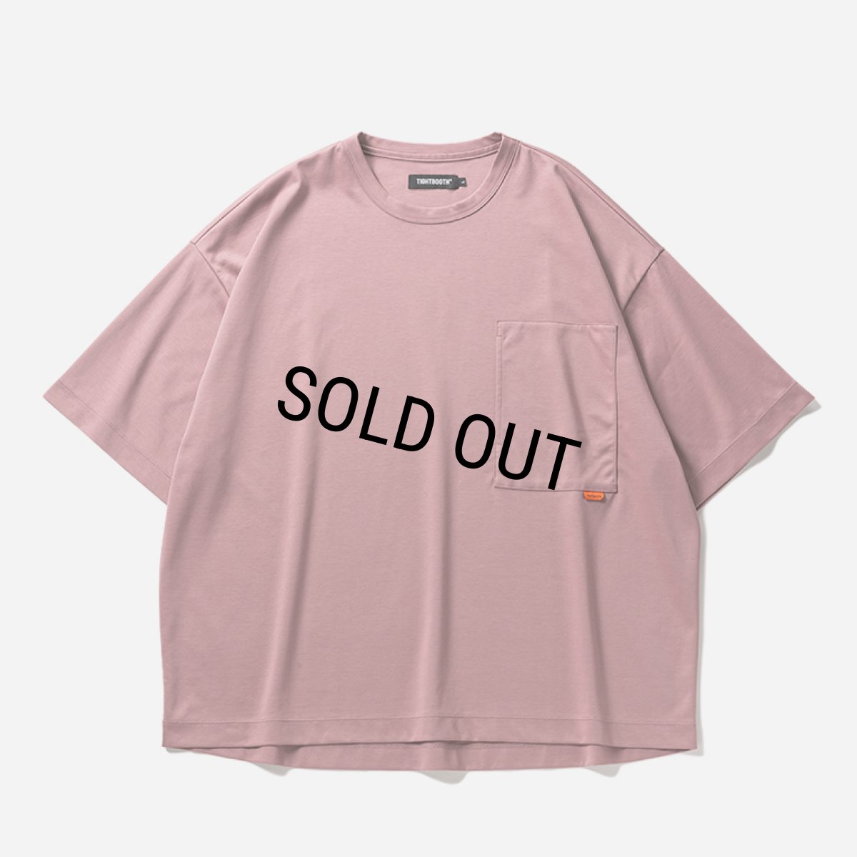 画像1: 【30%OFF】TIGHTBOOTH/PONTE POCKET S/S T-SHIRT（Old Rose）［ポンチポケットT-26春夏］ (1)