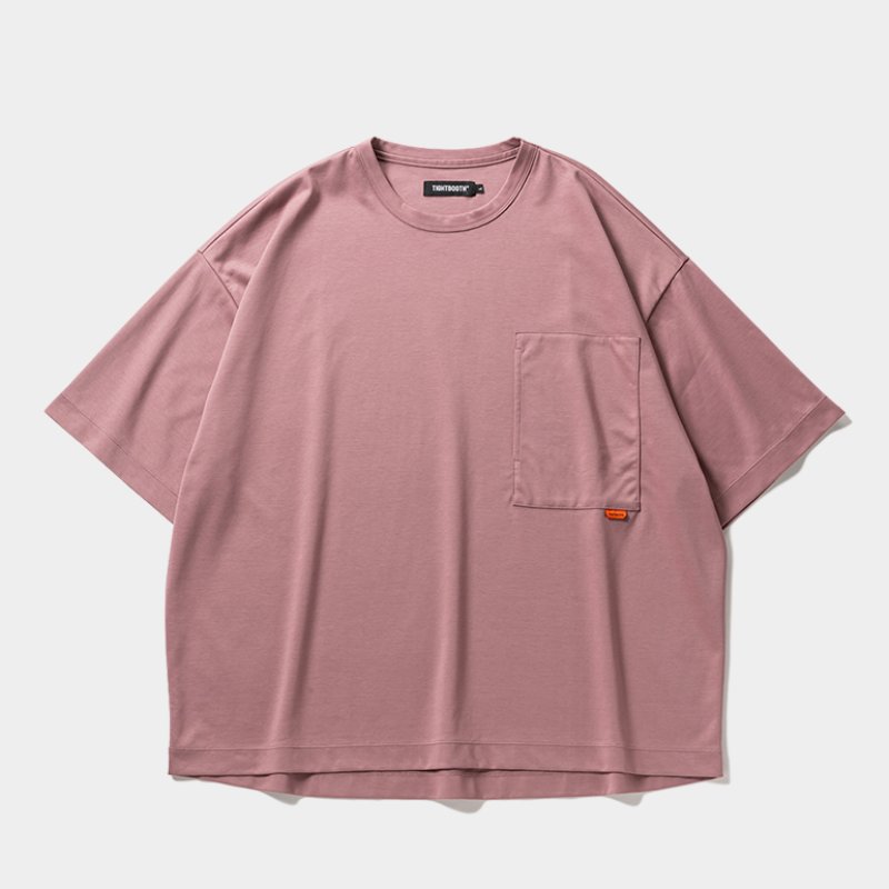 画像1: TIGHTBOOTH/PONTE POCKET S/S T-SHIRT（Old Rose）［ポンチポケットT-26春夏］