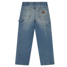 画像2: BlackEyePatch/DOUBLE KNEE DAMAGED PAINTER PANTS（INDIGO） (2)