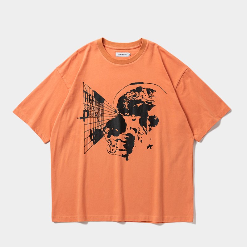 画像1: TIGHTBOOTH/VISION S/S T-SHIRT（Orange）［ヴィジョンT-26春夏］
