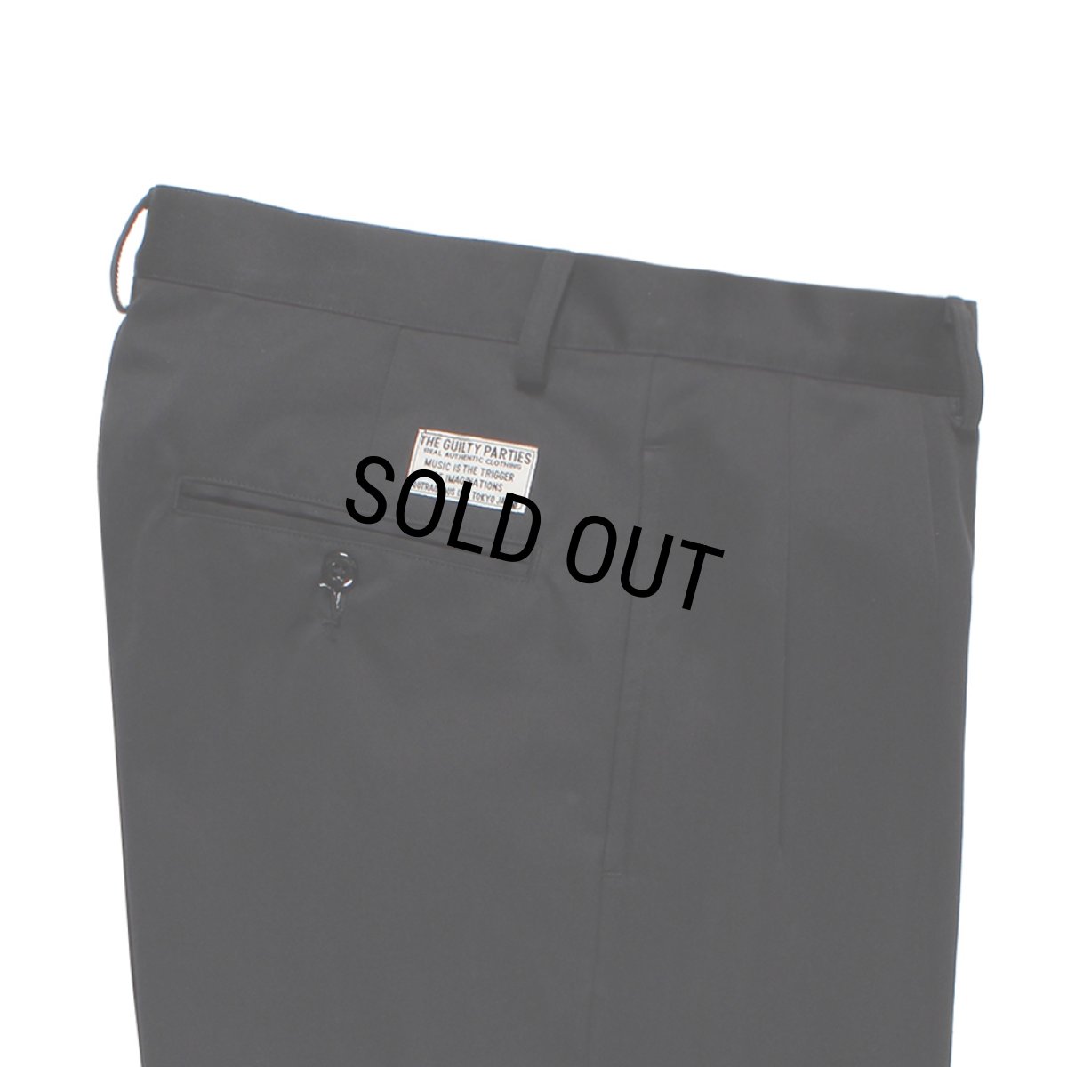 画像4: WACKO MARIA/DOUBLE PLEATED CHINO SHORT TROUSERS（BLACK）［ツータックチノショーツ-26春夏］ (4)