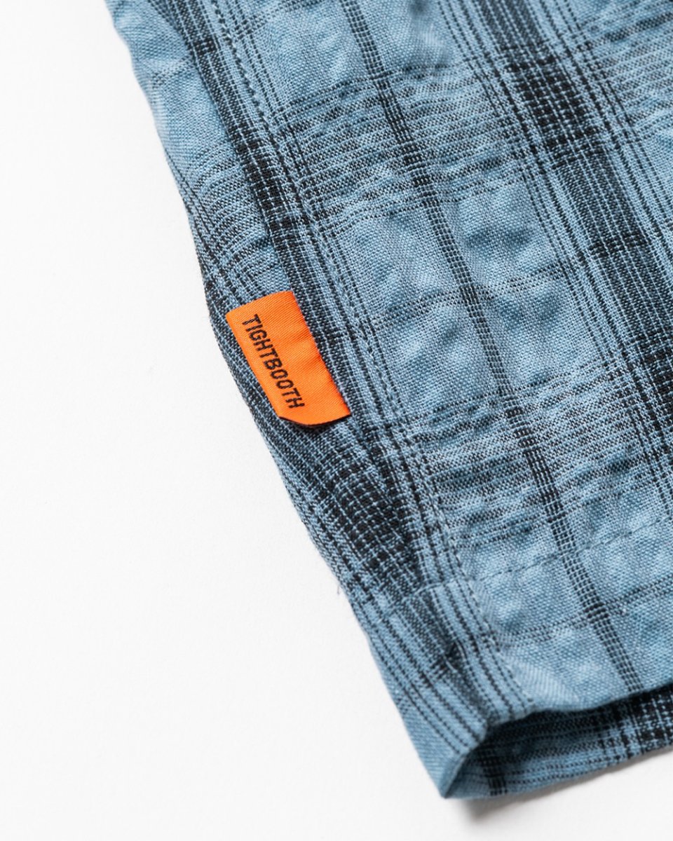 画像7: TIGHTBOOTH/PLAID S/S SHIRT（Sax）［チェックシャツ-26春夏］ (7)