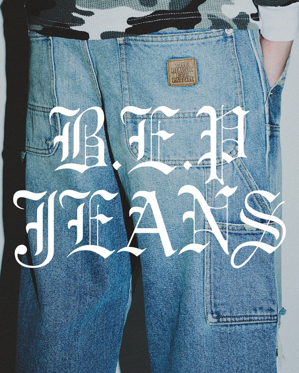 画像4: BlackEyePatch/DOUBLE KNEE DAMAGED PAINTER PANTS（INDIGO） (4)