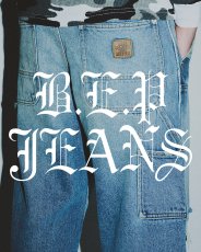 画像4: BlackEyePatch/DOUBLE KNEE DAMAGED PAINTER PANTS（INDIGO） (4)