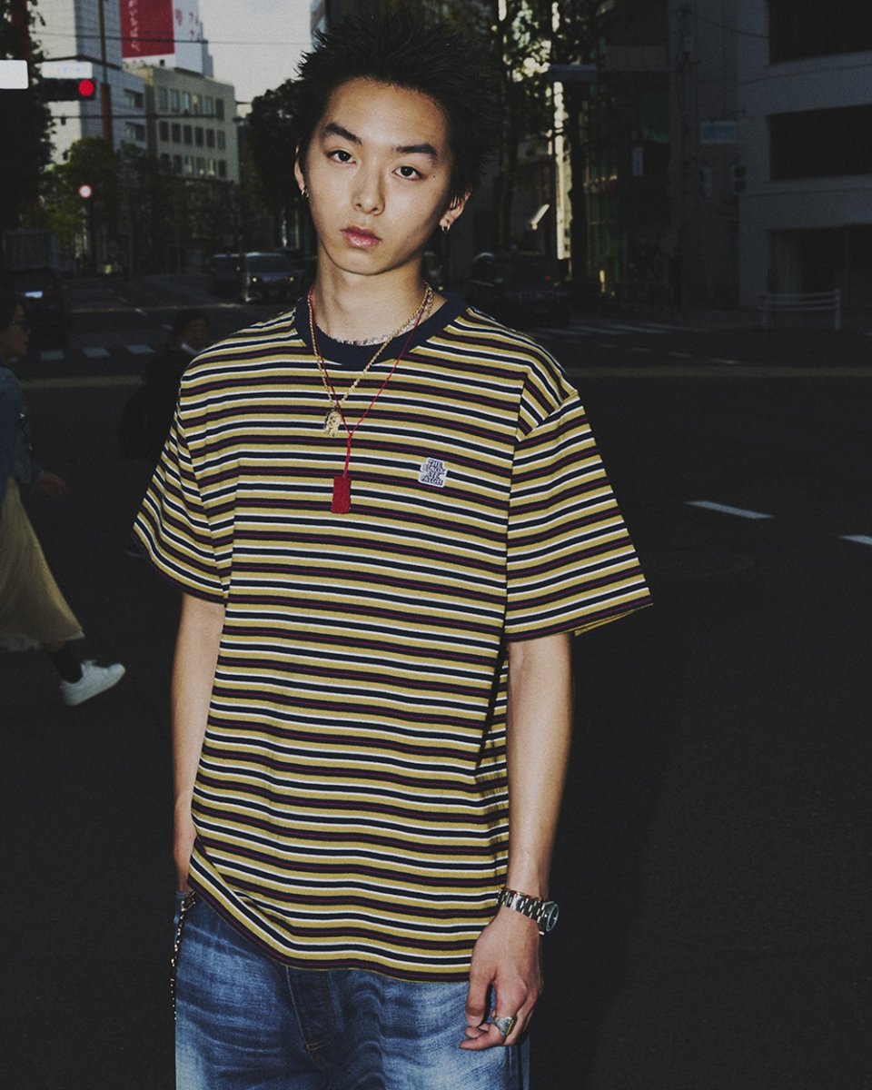 画像3: BlackEyePatch/STRIPED SMALL OG HEAVYWEIGHT TEE（MULTI） (3)