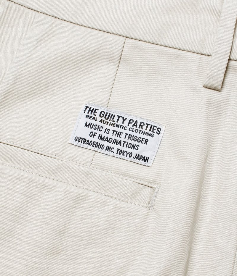 画像3: WACKO MARIA/DOUBLE PLEATED CHINO SHORT TROUSERS（BEIGE）［ツータックチノショーツ-26春夏］