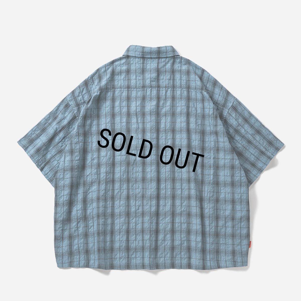 画像2: 【30%OFF】TIGHTBOOTH/PLAID S/S SHIRT（Sax）［チェックシャツ-26春夏］ (2)