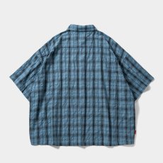 画像2: TIGHTBOOTH/PLAID S/S SHIRT（Sax）［チェックシャツ-26春夏］ (2)