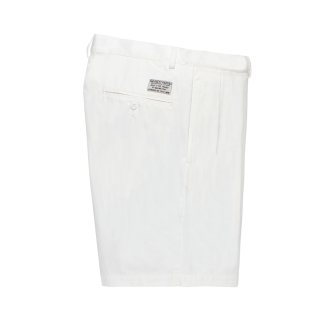 WACKO MARIA/DOUBLE PLEATED CHINO SHORT TROUSERS（WHITE