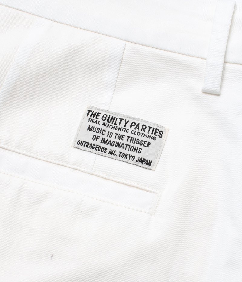 画像3: WACKO MARIA/DOUBLE PLEATED CHINO SHORT TROUSERS（WHITE）［ツータックチノショーツ-26春夏］
