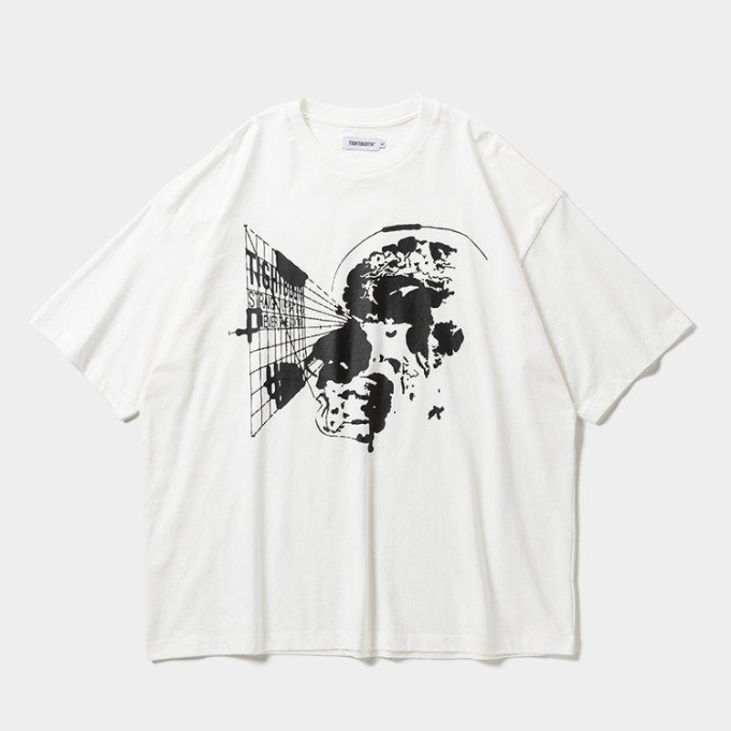 画像1: TIGHTBOOTH/VISION S/S T-SHIRT（White）［ヴィジョンT-26春夏］