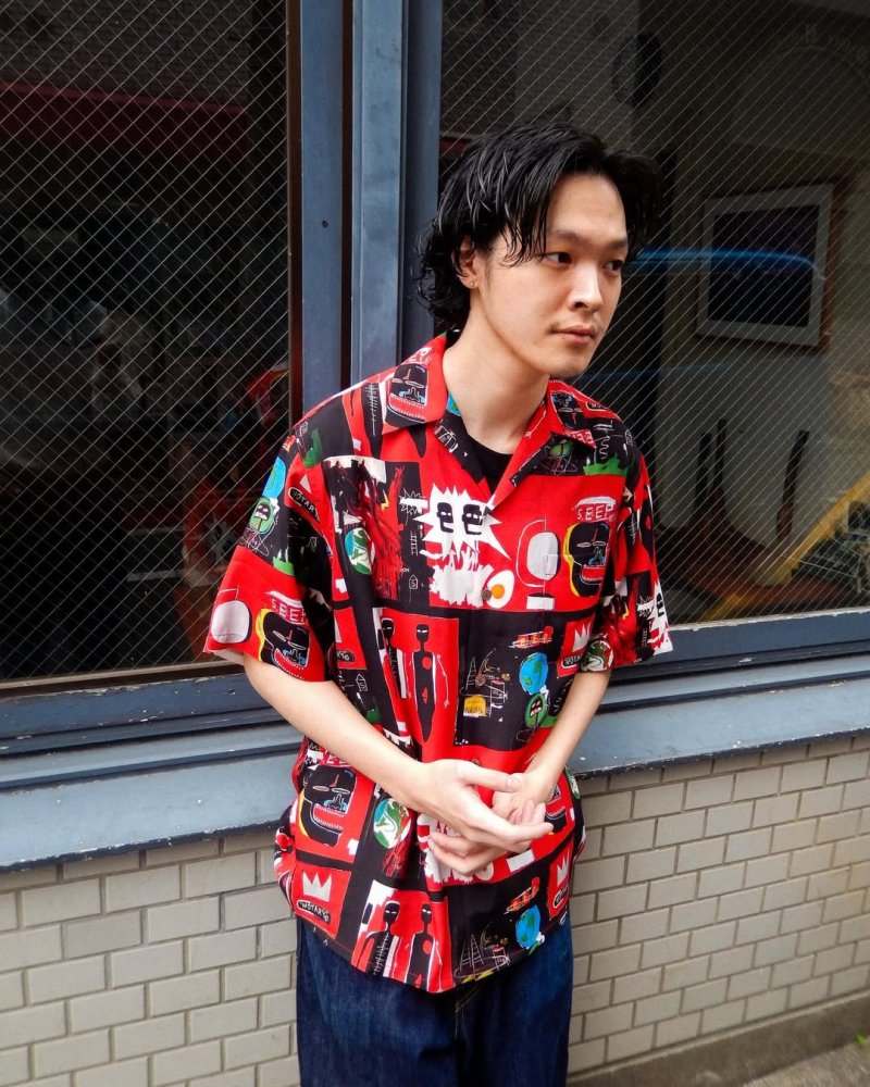 画像3: WACKO MARIA/JEAN-MICHEL BASQUIAT / HAWAIIAN SHIRT（ONE）［ハワイアンシャツ-26春夏］