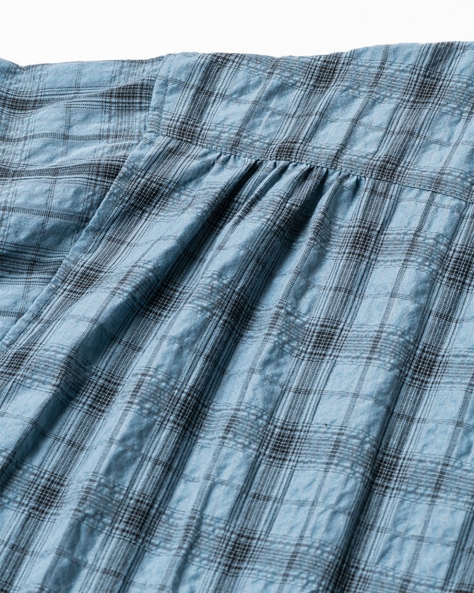画像9: TIGHTBOOTH/PLAID S/S SHIRT（Sax）［チェックシャツ-26春夏］ (9)