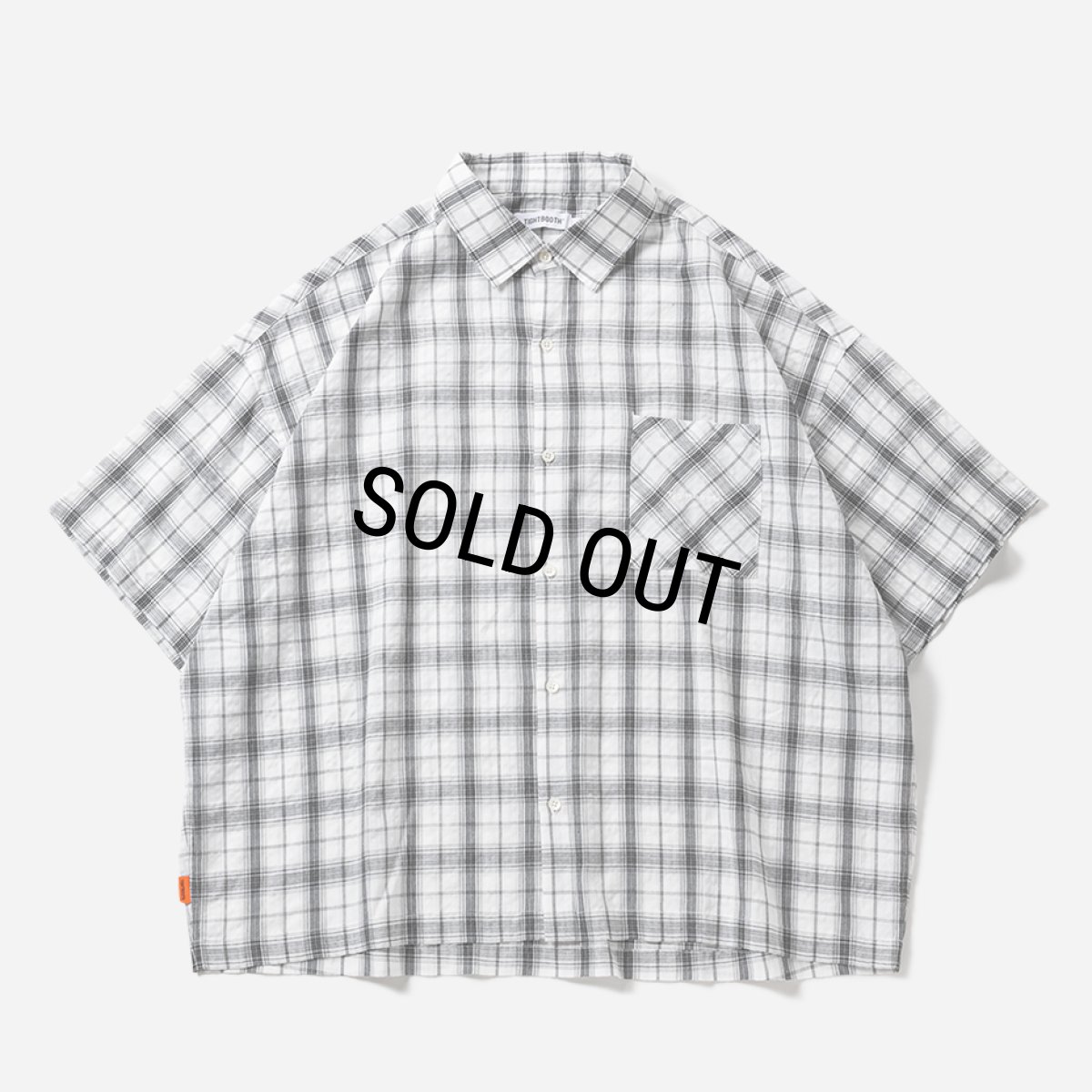 画像1: 【30%OFF】TIGHTBOOTH/PLAID S/S SHIRT（White）［チェックシャツ-26春夏］ (1)