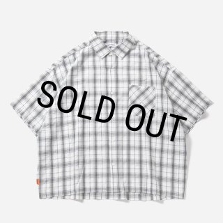 30%OFF】TIGHTBOOTH/PLAID S/S SHIRT（White）［チェックシャツ-26春夏