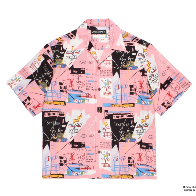 画像1: WACKO MARIA/JEAN-MICHEL BASQUIAT / HAWAIIAN SHIRT（ONE）［ハワイアンシャツ-26春夏］