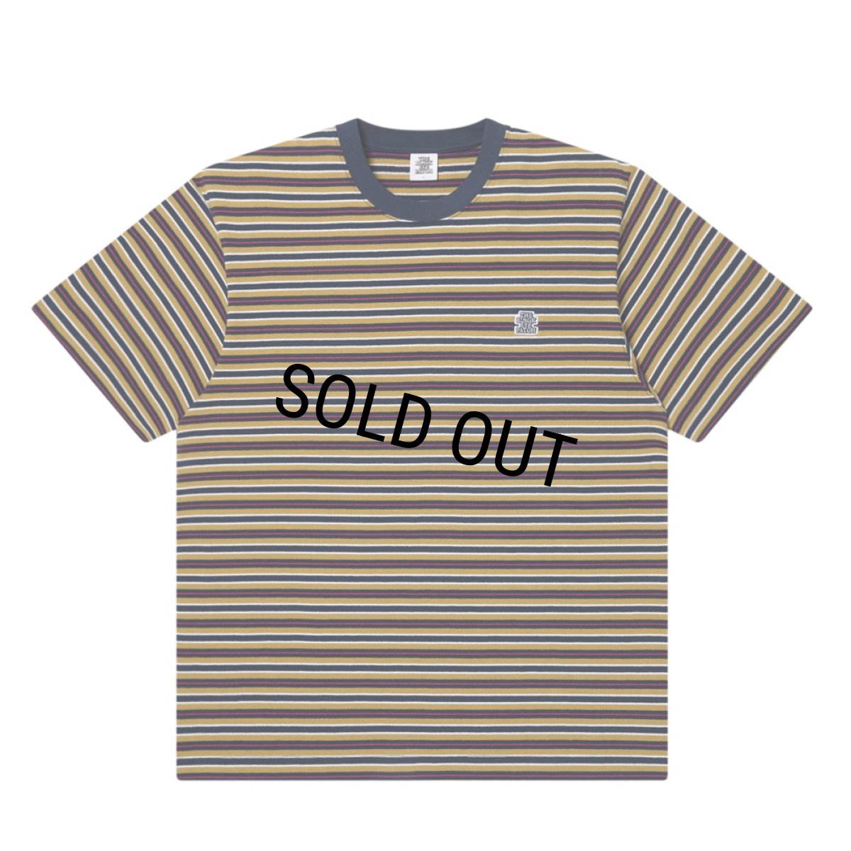 画像1: BlackEyePatch/STRIPED SMALL OG HEAVYWEIGHT TEE（MULTI） (1)