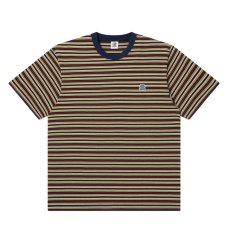 画像1: BlackEyePatch/STRIPED SMALL OG HEAVYWEIGHT TEE（MULTI） (1)