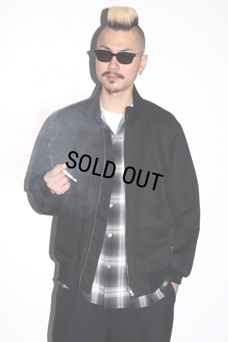 画像3: WACKO MARIA/OMBRE CHECK OPEN COLLAR SHIRT（GRAY）［オンブレチェックオープンカラーシャツ-26春夏］ (3)