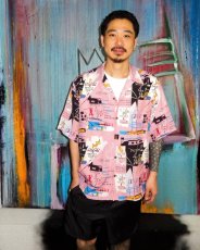 画像3: WACKO MARIA/JEAN-MICHEL BASQUIAT / HAWAIIAN SHIRT（ONE）［ハワイアンシャツ-26春夏］ (3)
