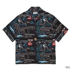 画像1: WACKO MARIA/JEAN-MICHEL BASQUIAT / HAWAIIAN SHIRT（ONE）［ハワイアンシャツ-26春夏］ (1)