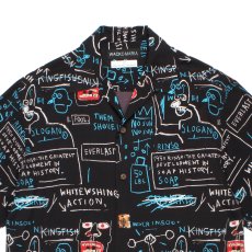 画像2: WACKO MARIA/JEAN-MICHEL BASQUIAT / HAWAIIAN SHIRT（ONE）［ハワイアンシャツ-26春夏］ (2)