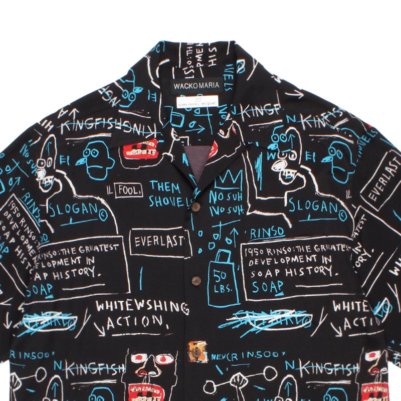 画像2: WACKO MARIA/JEAN-MICHEL BASQUIAT / HAWAIIAN SHIRT（ONE）［ハワイアンシャツ-26春夏］