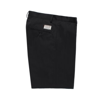 WACKO MARIA/DOUBLE PLEATED CHINO SHORT TROUSERS（BLACK