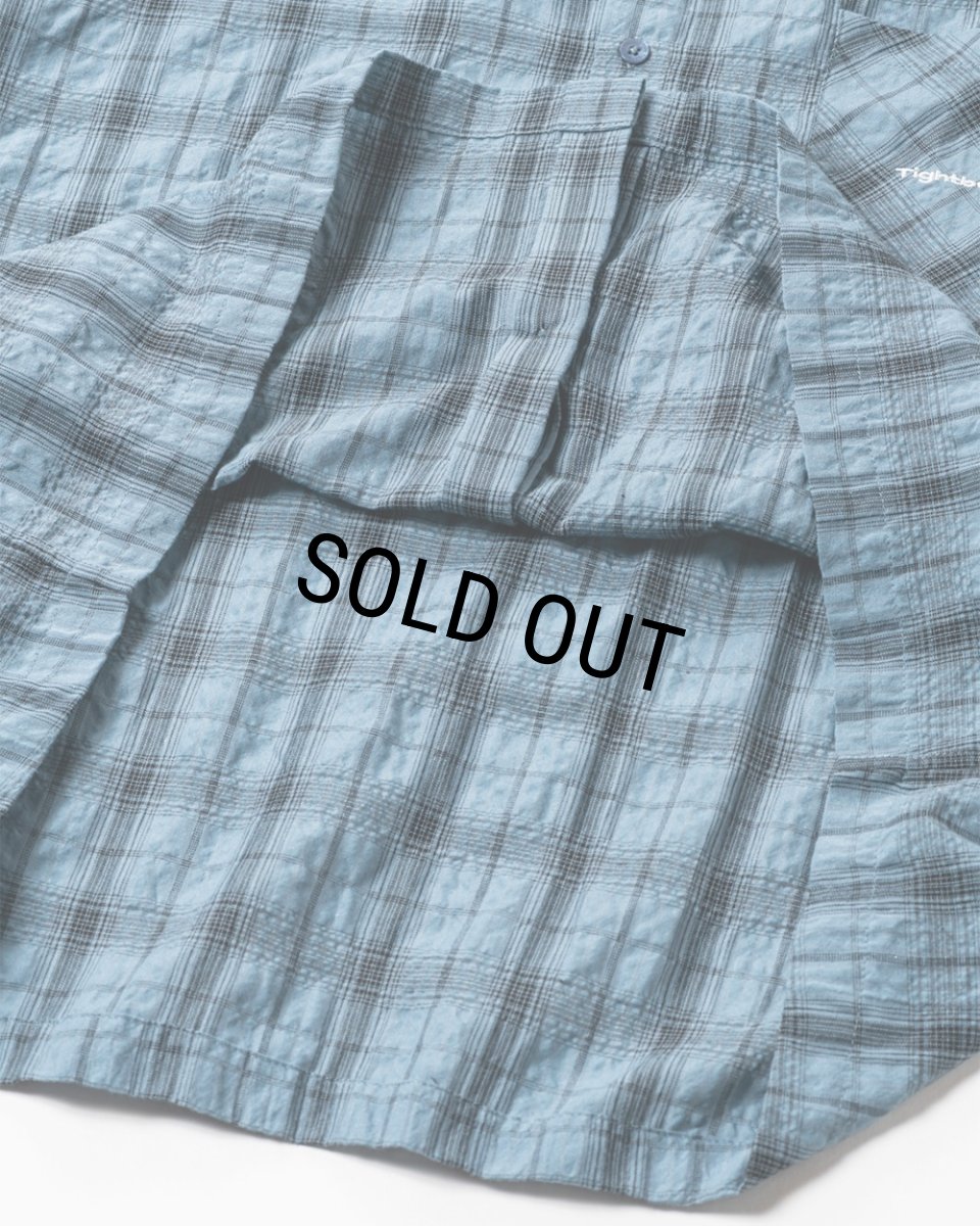 画像8: 【30%OFF】TIGHTBOOTH/PLAID S/S SHIRT（Sax）［チェックシャツ-26春夏］ (8)