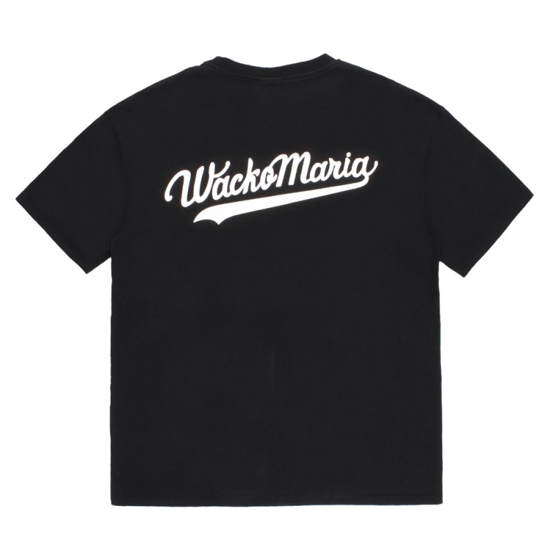 画像2: WACKO MARIA/WASHED HEAVY WEIGHT T-SHIRT（BLACK）［プリントT-26春夏］