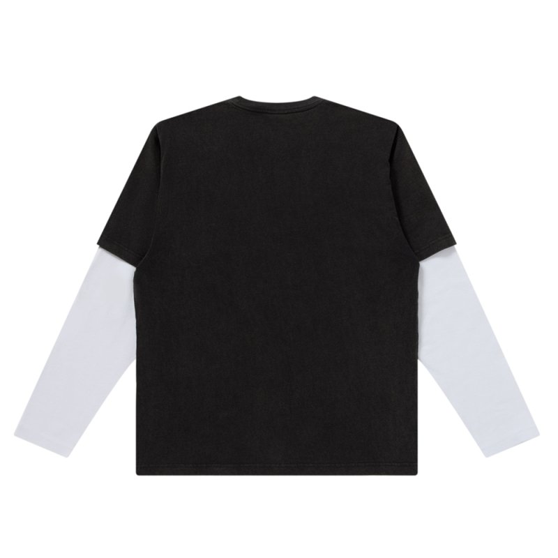 画像2: BlackEyePatch/CROSSBONES LAYERED THERMAL L/S TEE（BLACK/WHITE）