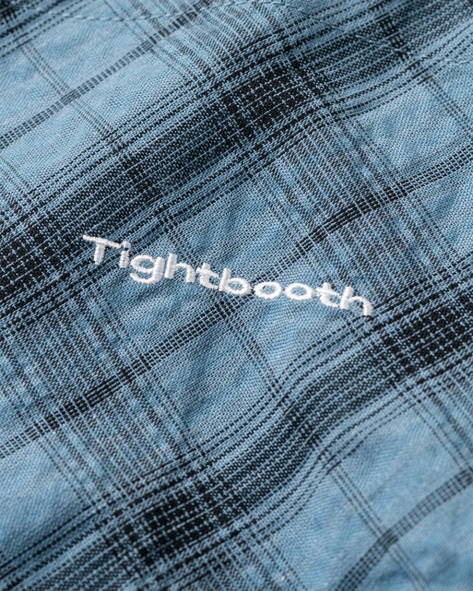 画像6: TIGHTBOOTH/PLAID S/S SHIRT（Sax）［チェックシャツ-26春夏］ (6)