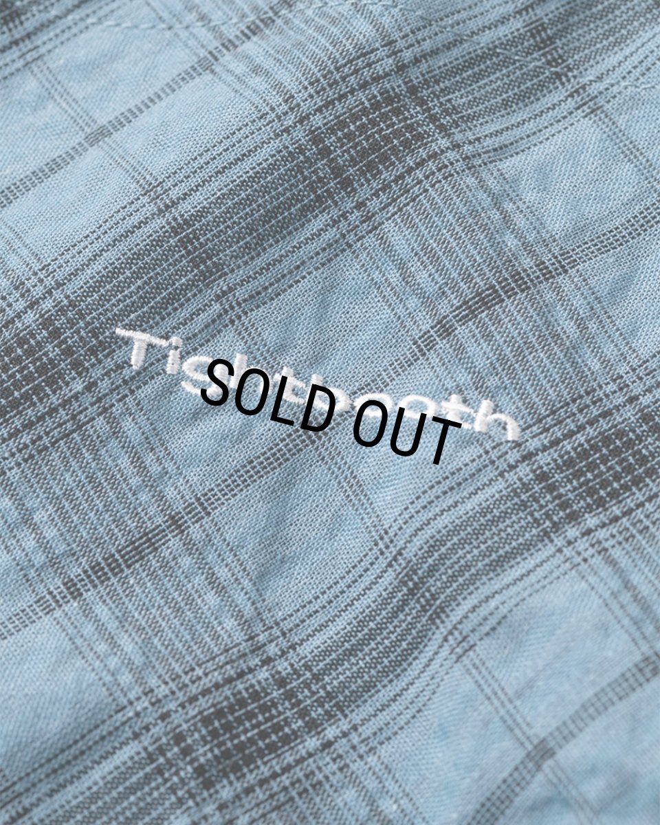 画像6: 【30%OFF】TIGHTBOOTH/PLAID S/S SHIRT（Sax）［チェックシャツ-26春夏］ (6)