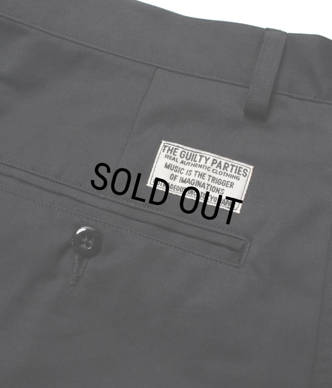 WACKO MARIA/DOUBLE PLEATED CHINO SHORT TROUSERS（BLACK